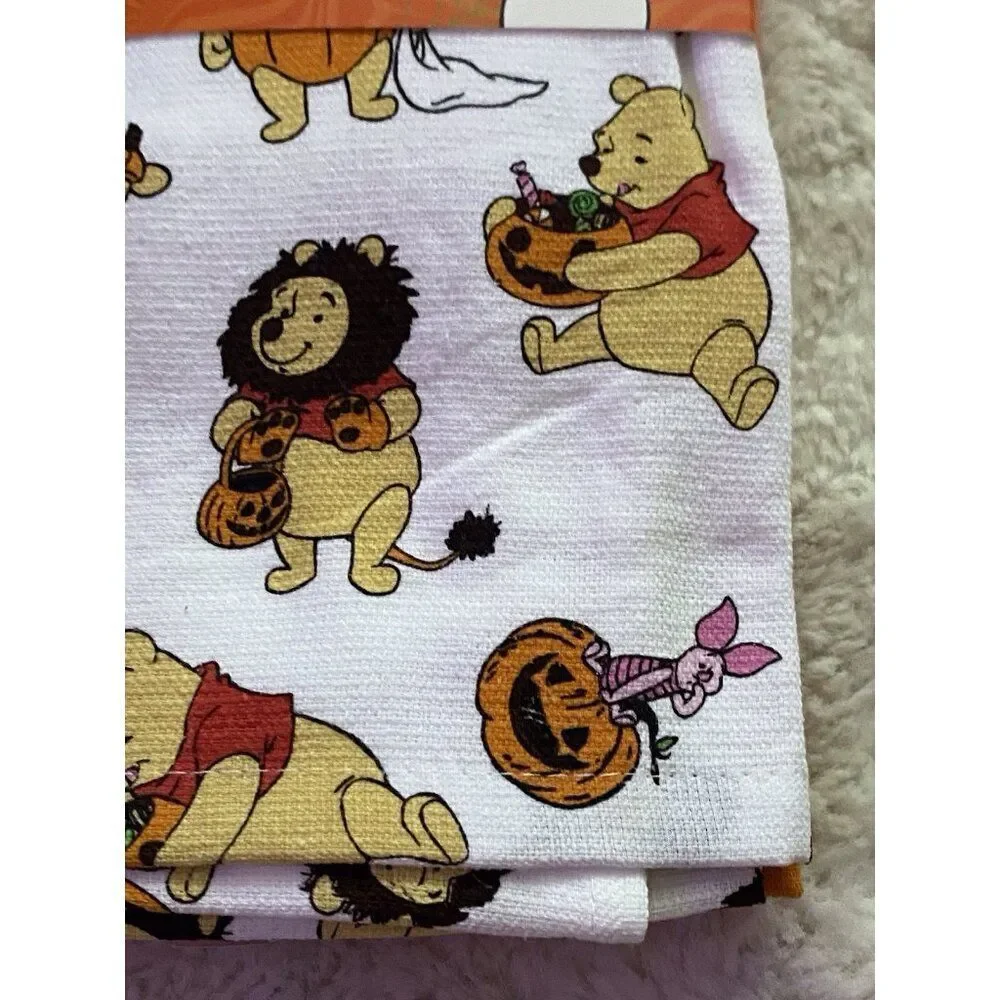 3 Pack Disney Winnie The Pooh Halloween Costumes Kitchen Towels‎ 16 X 26” NEW